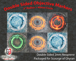 Double Sided Neoprene 7.57" Objective Markers - Scourge of Ghyran (ONLINE ORDER ONLY)