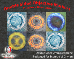 Double Sided Neoprene 7.57" Objective Markers - Scourge of Ghyran (ONLINE ORDER ONLY)