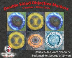 Double Sided Neoprene 7.57" Objective Markers - Scourge of Ghyran (ONLINE ORDER ONLY)