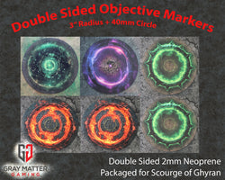 Double Sided Neoprene 7.57" Objective Markers - Scourge of Ghyran (ONLINE ORDER ONLY)