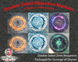 Double Sided Neoprene 7.57" Objective Markers - Scourge of Ghyran (ONLINE ORDER ONLY)