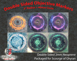 Double Sided Neoprene 7.57" Objective Markers - Scourge of Ghyran (ONLINE ORDER ONLY)