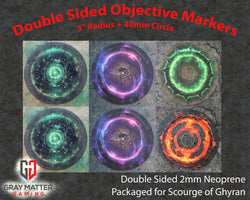 Double Sided Neoprene 7.57" Objective Markers - Scourge of Ghyran (ONLINE ORDER ONLY)