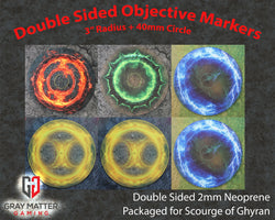Double Sided Neoprene 7.57" Objective Markers - Scourge of Ghyran (ONLINE ORDER ONLY)