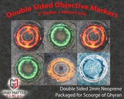 Double Sided Neoprene 7.57" Objective Markers - Scourge of Ghyran (ONLINE ORDER ONLY)