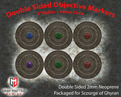 Double Sided Neoprene 7.57" Objective Markers - Scourge of Ghyran (ONLINE ORDER ONLY)