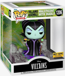 Funko Pop! Deluxe Disney Villains Villains Assemble: Maleficent With Diablo #1206 Hot Topic Exclusive (ONLINE ORDER ONLY)