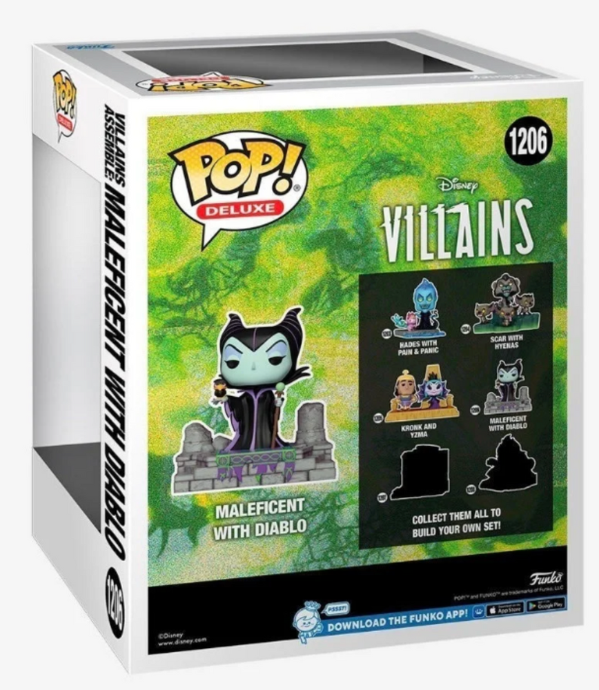 Funko Pop! Deluxe Disney Villains Villains Assemble: Maleficent With Diablo #1206 Hot Topic Exclusive (ONLINE ORDER ONLY)