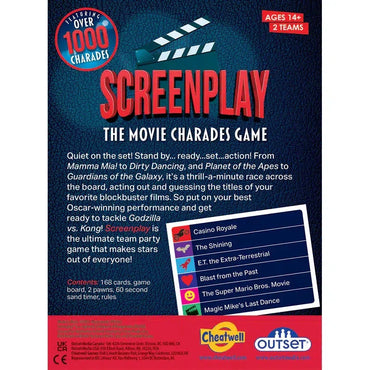 Screenplay The Movie Charades Card Game Outset (ONLINE ORDER ONLY)