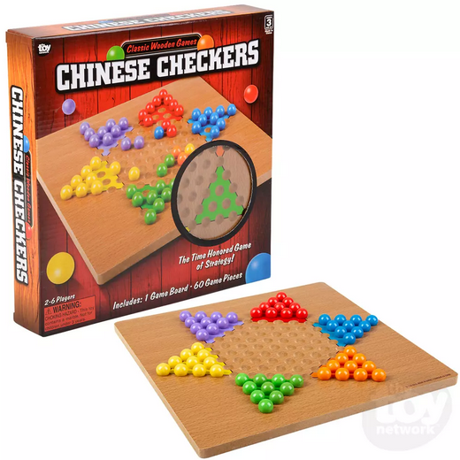 Classic Wooden Games 10" Chinese Checkers (ONLINE ORDER ONLY)