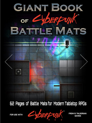 Giant Book of CyberPunk Battle Mats (ONLINE ORDER ONLY)