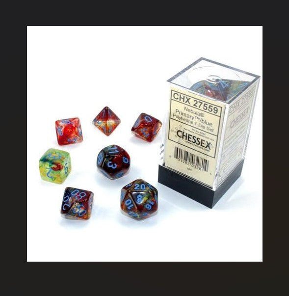Chessex: Polyhedral Nebula Dice sets (Online Order Only)