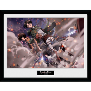 Attack on Titan Smoke Blast Framed Poster (ONLINE ORDER ONLY)