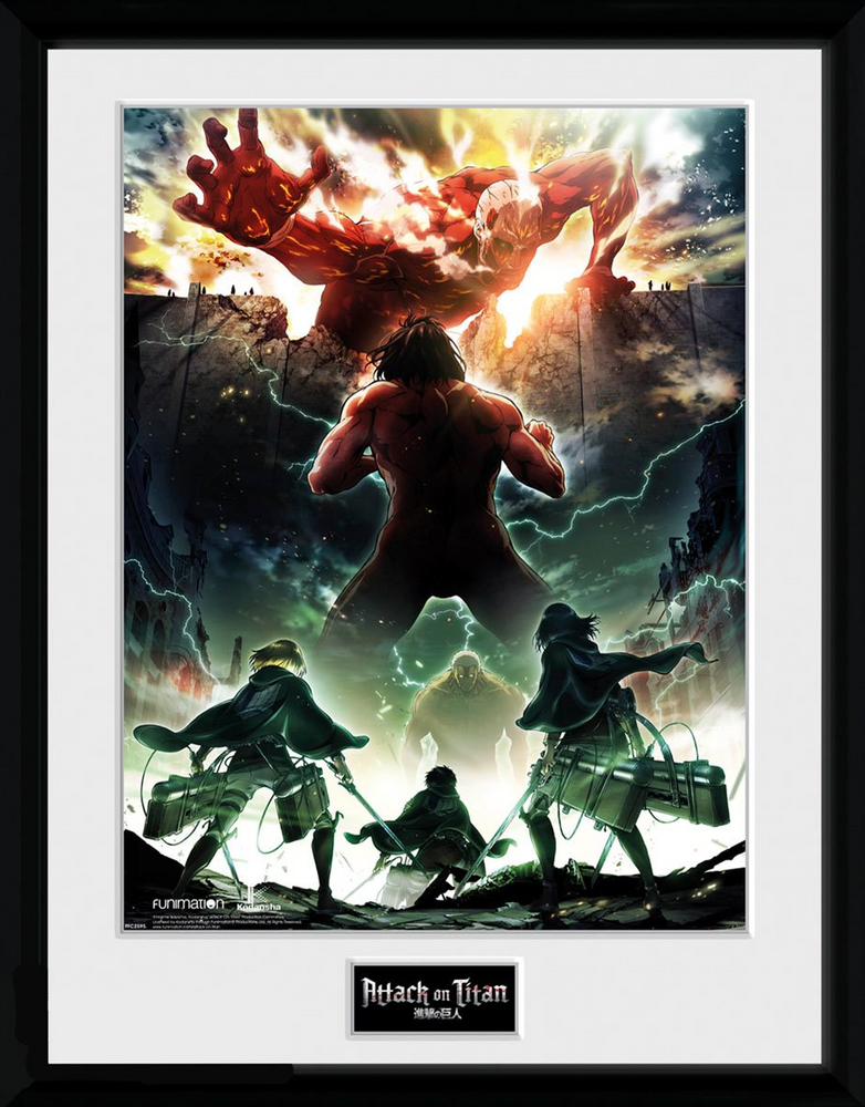 Attack on Titan Key Art Framed Poster (ONLINE ORDER ONLY)