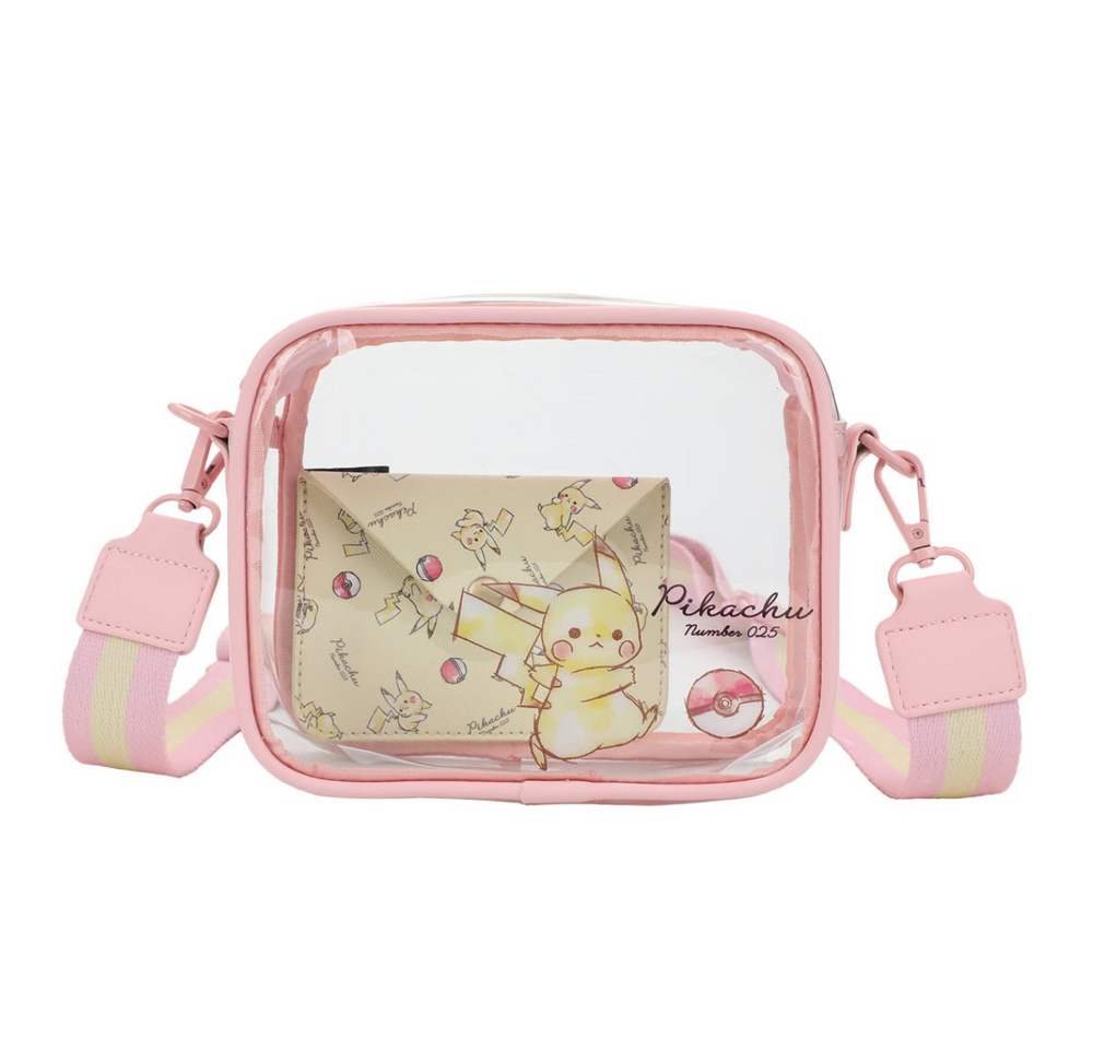 Pokémon Pikachu Number 025 Clear Crossbody Bag and Wallet (ONLINE ORDER ONLY)