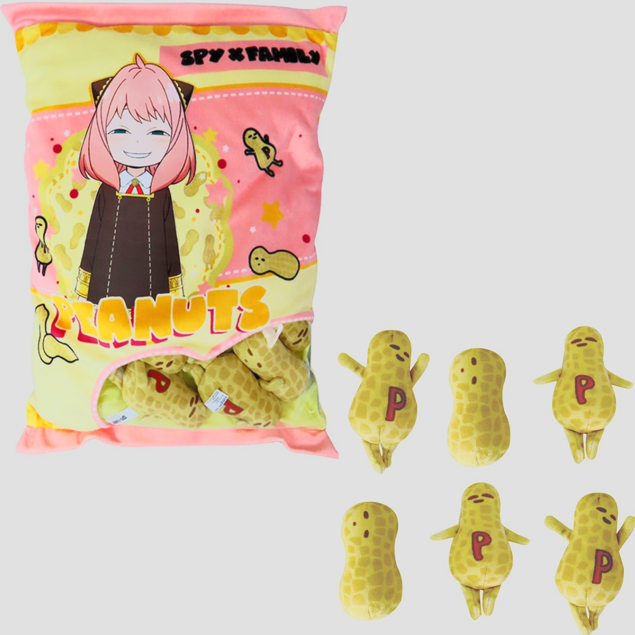 Spy x Family Anya and Peanuts Cookies 16-Inch Plush Pillow (ONLINE ORDER ONLY)