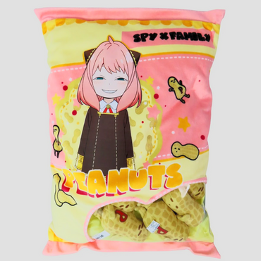 Spy x Family Anya and Peanuts Cookies 16-Inch Plush Pillow (ONLINE ORDER ONLY)