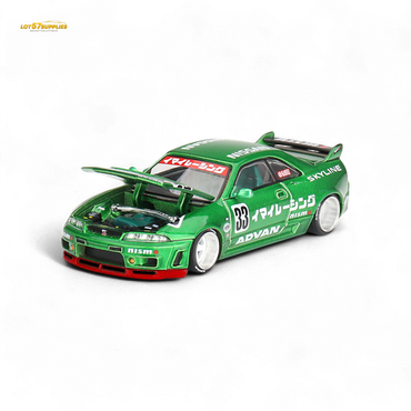 Mini GT x Kaido House Nissan Skyline GT-R R33 IMAI RACING V1 Green 1:64 KHMG150 (ONLINE ORDER ONLY)