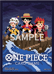 One Piece Card Game Official Sleeves 6 Pixel 3 Captains