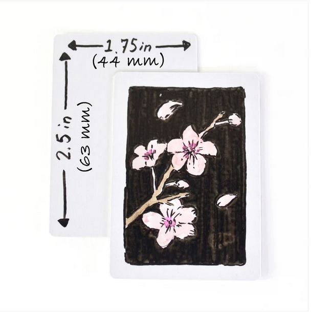 200 Miniature Blank Playing Cards - Half-Size Poker Cards (ONLINE ORDER ONLY)