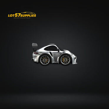 MINICRAFTSMAN 911 GT3 RS Egg Cart SILVER Limited to 299 PCS 1:64 Resin (ONLINE ORDER ONLY)