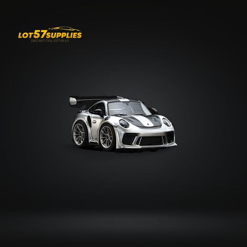 MINICRAFTSMAN 911 GT3 RS Egg Cart SILVER Limited to 299 PCS 1:64 Resin (ONLINE ORDER ONLY)