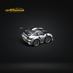 MINICRAFTSMAN 911 GT3 RS Egg Cart SILVER Limited to 299 PCS 1:64 Resin (ONLINE ORDER ONLY)