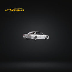Mortal ER34 SKYLINE 25GT-t AIT Exhibition Model Ordinary Silver 1:64 (ONLINE ORDER ONLY)