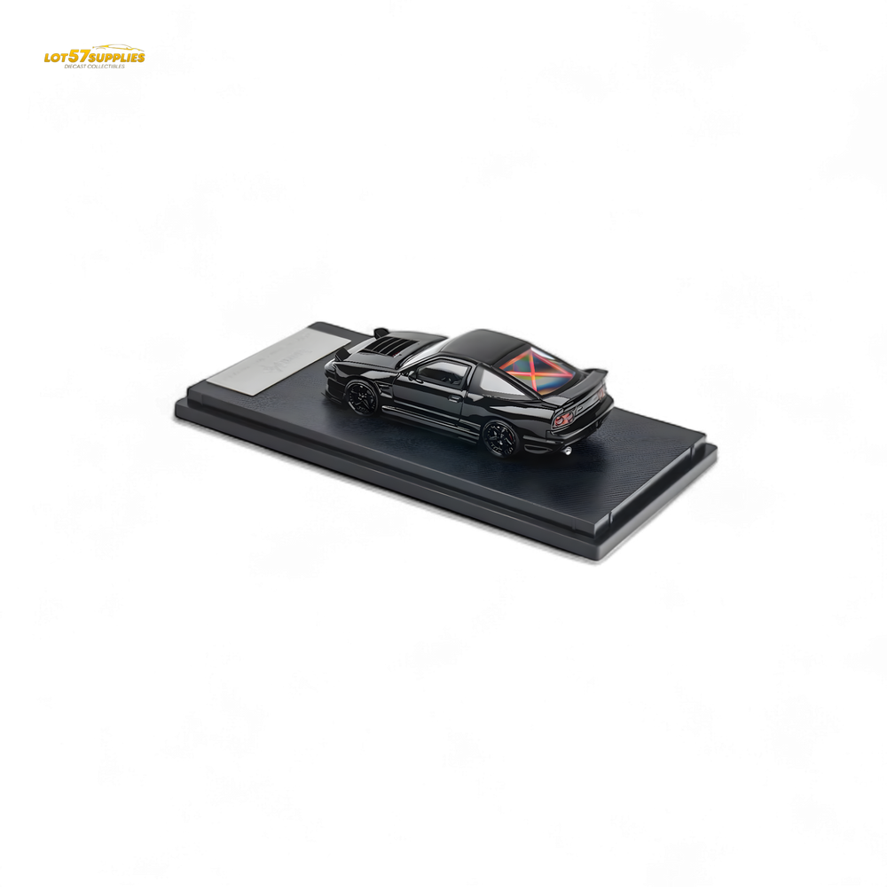 MicroTurbo Custom 180SX Type X Metallic Black MIYABI 1:64 (ONLINE ORDER ONLY)
