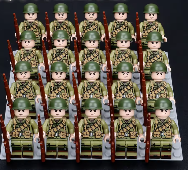 WWII Army Soldier Minifigure (ONLINE ORDER ONLY)