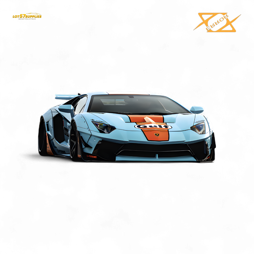 (Pre-Order) 404error LBWK Aventador 2.0 - Gulf 1:64 (ONLINE ORDER ONLY)