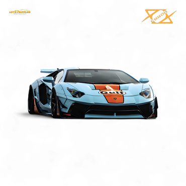 (Pre-Order) 404error LBWK Aventador 2.0 - Gulf 1:64 (ONLINE ORDER ONLY)