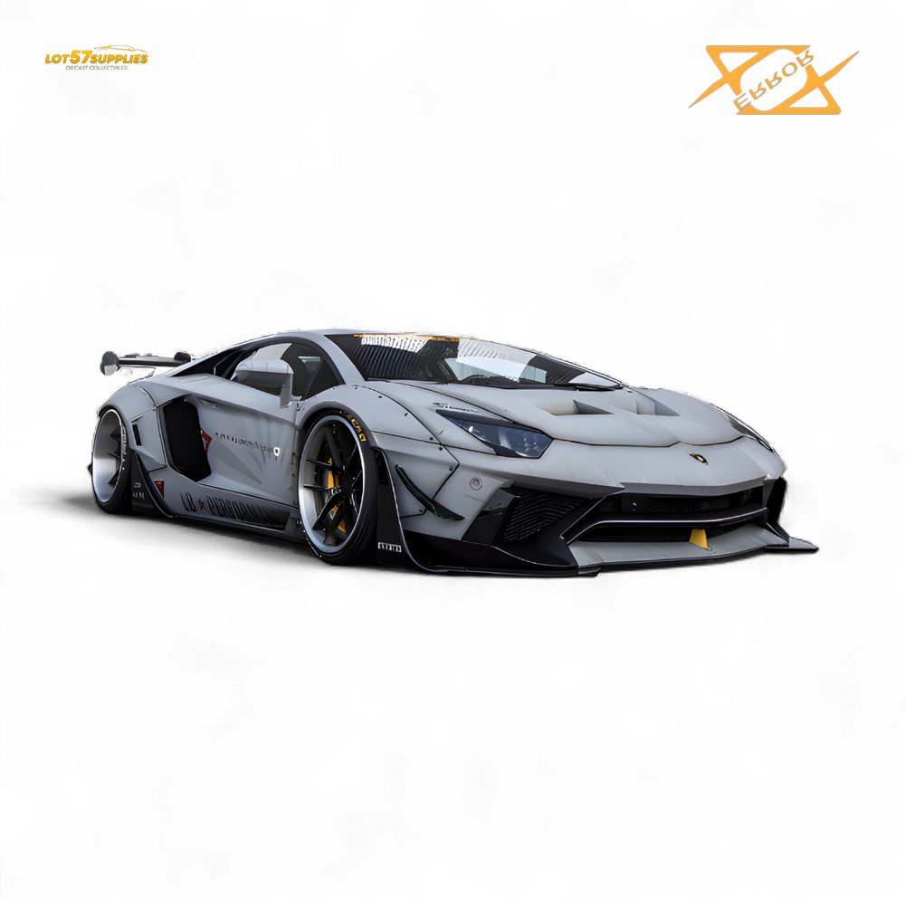 (Pre-Order) 404error LBWK Aventador 2.0 - Fighter Gray 1:64 (ONLINE ORDER ONLY)