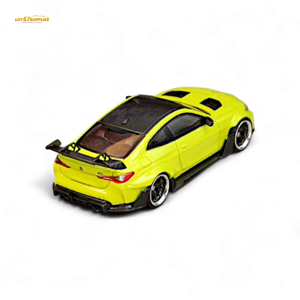 SW BMW G82 M4 Wide-Body Modified - Sao Paulo Yellow 1:64 (ONLINE ORDER ONLY)