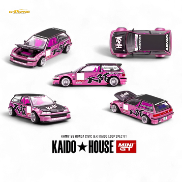 (Pre-Order) Kaido House Honda Civic (EF) Kaido Loop Spec V1 - 1:64 (ONLINE ORDER ONLY)
