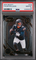 Graded 2024 Panini Select Caleb Williams #216 Rookie RC Football Card PSA 10 Gem Mint (ONLINE ORDER ONLY)