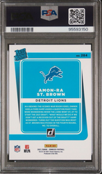 Graded 2021 Panini Donruss Amon-Ra St. Brown #284 Rookie RC Football Card PSA 9 Mint (ONLINE ORDER ONLY)