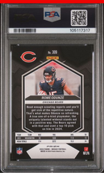 Graded 2024 Panini Mosaic Rome Odunze #309 Reactive Blue Rookie RC Football Card PSA 10 Gem Mint (ONLINE ORDER ONLY)