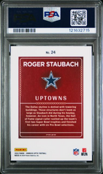 Graded 2024 Panini Donruss Optic Roger Staubach #24 Uptowns Football Card PSA 10 Gem Mint (ONLINE ORDER ONLY)