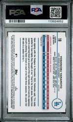 Graded 2024 Topps Chrome Yoshinobu Yamamoto #18 Rookie RC Baseball Card PSA 10 Gem Mint (ONLINE ORDER ONLY)