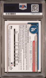 Graded 2024 Topps Bowman Chrome Mega Box Yoshinobu Yamamoto #73 Aqua Refractor Rookie RC Baseball Card PSA 10 Gem Mint (ONLINE ORDER ONLY)
