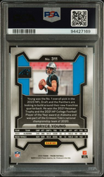 Graded 2023 Panini Prizm Bryce Young #311 Rookie RC Football Card PSA 10 Gem Mint (ONLINE ORDER ONLY)