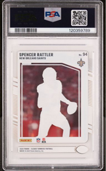 Graded 2024 Panini Clearly Donruss Spencer Rattler #94 Rookie RC Football Card PSA 10 Gem Mint (ONLINE ORDER ONLY)