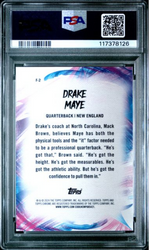 Graded 2024 Topps Chrome Drake Maye #F2 Finesse Rookie RC Football Card PSA 10 Gem Mint (ONLINE ORDER ONLY)