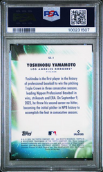 Graded 2024 Topps Update Yoshinobu Yamamoto #SS1 Stratospheric Stars Rookie RC Baseball Card PSA 10 Gem Mint (ONLINE ORDER ONLY)