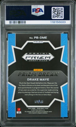 Graded 2024 Panini Prizm Draft Picks Drake Maye #PBDME Prizm Break Blue Ice /99 Rookie RC Football Card PSA 10 Gem Mint (ONLINE ORDER ONLY)