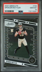 Graded 2024 Panini Absolute Spencer Rattler #194 Rookie RC Football Card PSA 10 Gem Mint (ONLINE ORDER ONLY)
