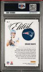 Graded 2024 Panini Donruss Elite Drake Maye #7 Elitist Rookie RC Football Card PSA 10 Gem Mint (ONLINE ORDER ONLY)