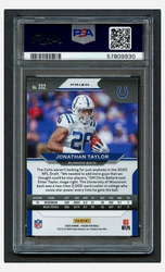 Graded 2020 Panini Prizm Jonathan Taylor #332 Disco Prizm Rookie RC Football Card PSA 10 Gem Mint (ONLINE ORDER ONLY)