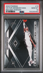 Graded 2023 Panini Phoenix Victor Wembanyama #13 Instant Phenom Rookie RC Basketball Card PSA 10 Gem Mint (ONLINE ORDER ONLY)